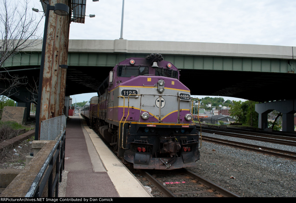 MBTA 1125 at Worcester